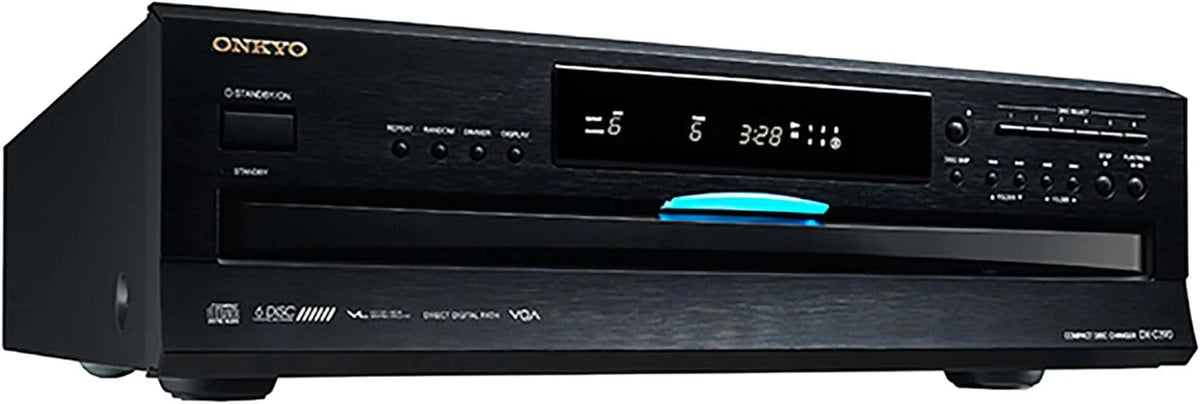 Onkyo 6-Disc CD Changer, Black - DX-C390