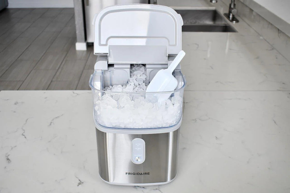 Frigidaire Nugget Ice Maker, 33 Lbs., Black Stainless Steel - EFIC228