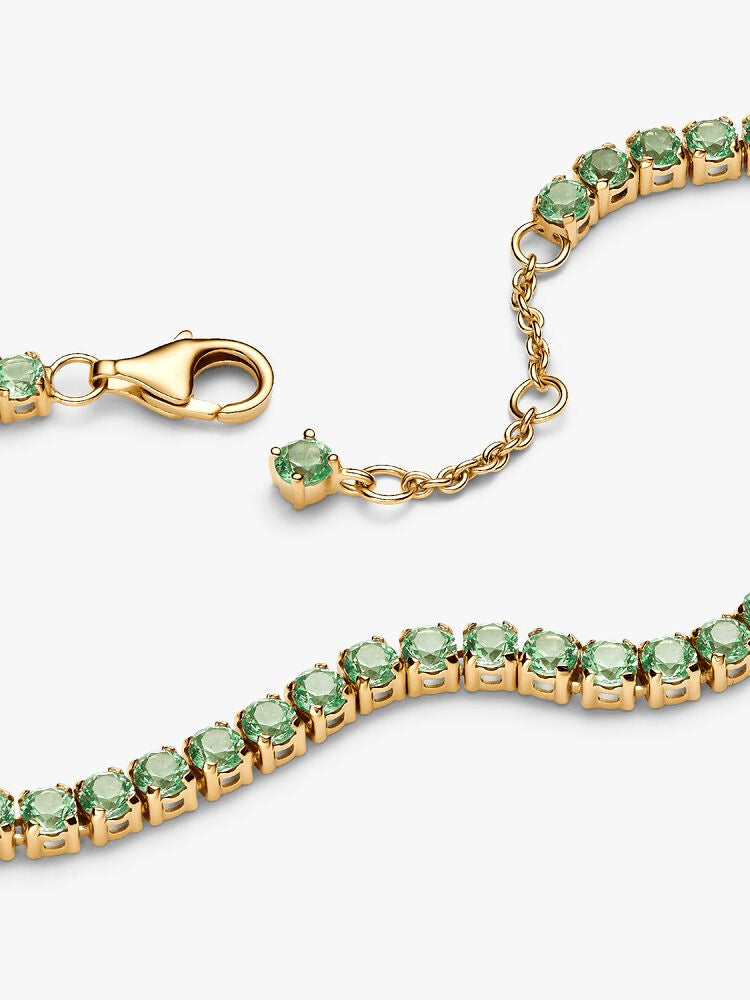 Sparkling Green Bracelet and Earring Set