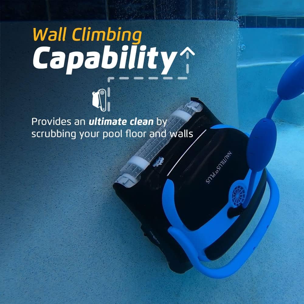 Dolphin Robotic Pool Vacuum Cleaner For Pools Up To 33 ft, Wall Climbing - Nautilus CC 99996113-US