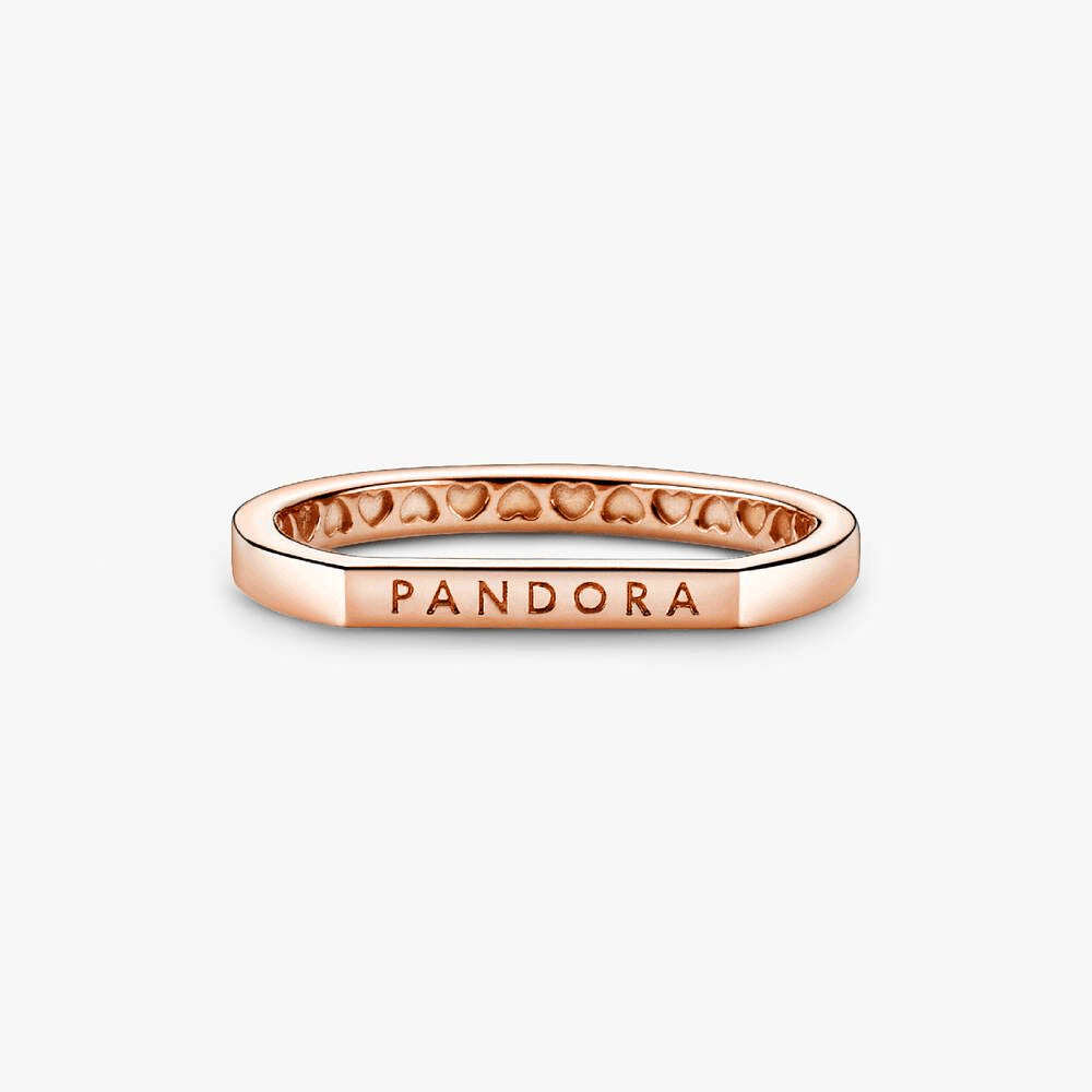 FINAL SALE - Logo Bar Stacking Ring