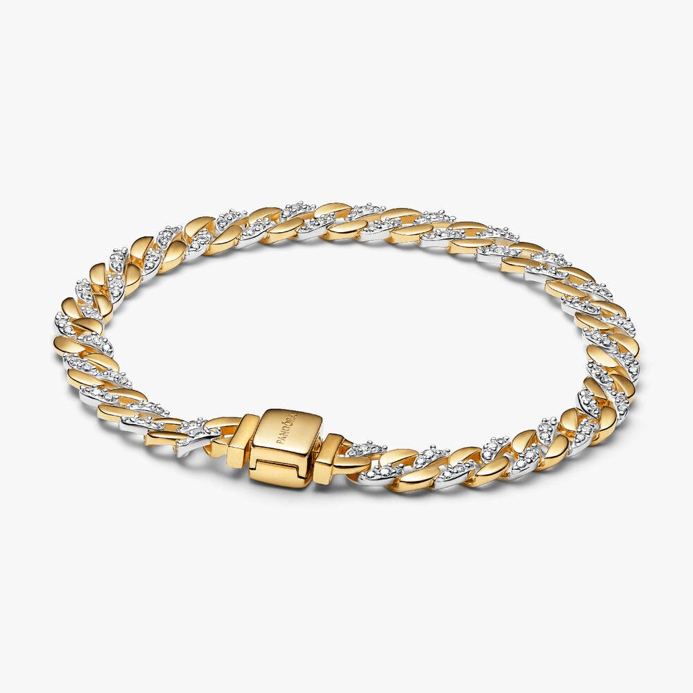 His and Hers Cuban Chain Bracelet Set