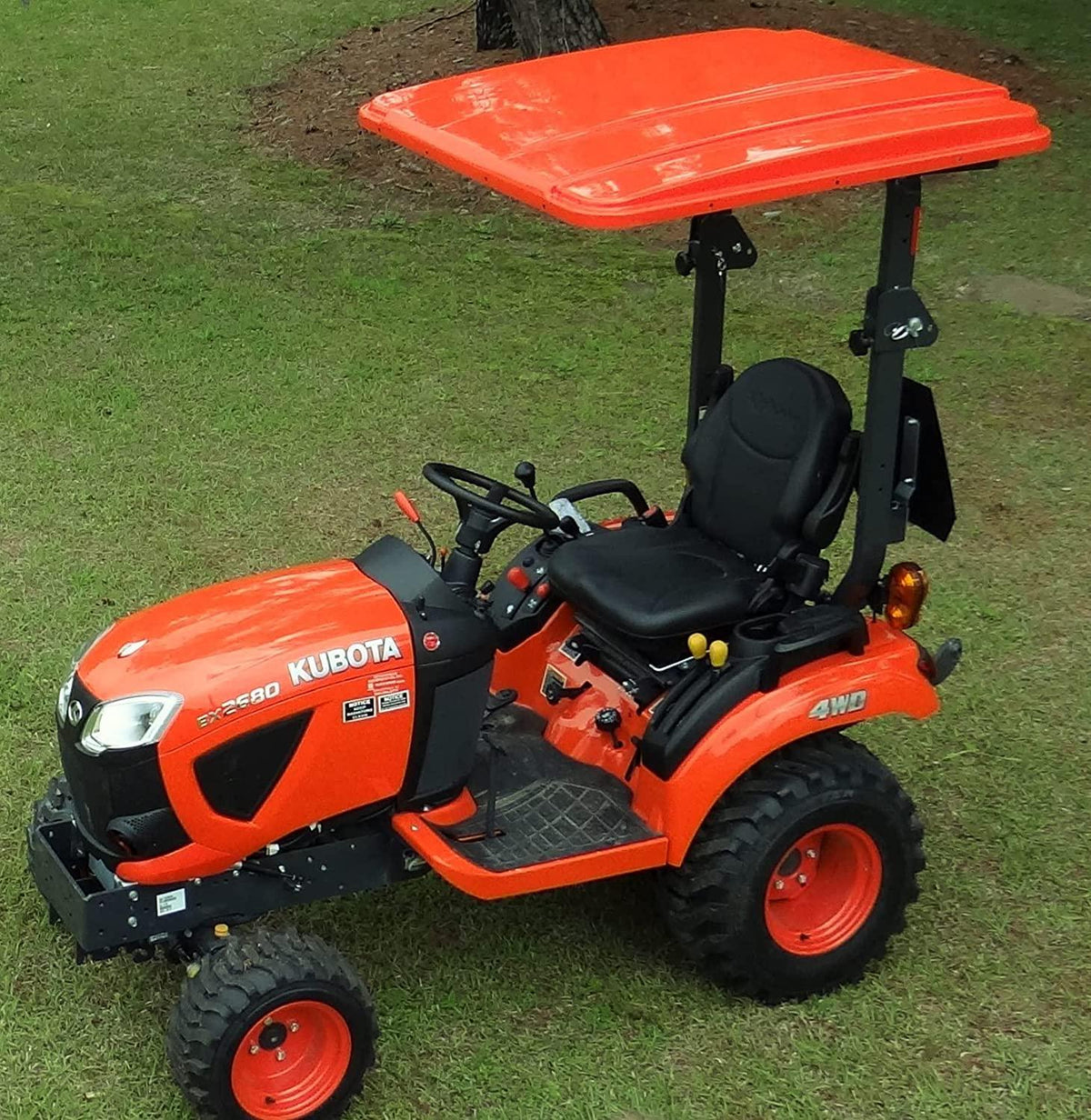 Orange Canopy for Kubota Tractor, 45 in x 50 in
