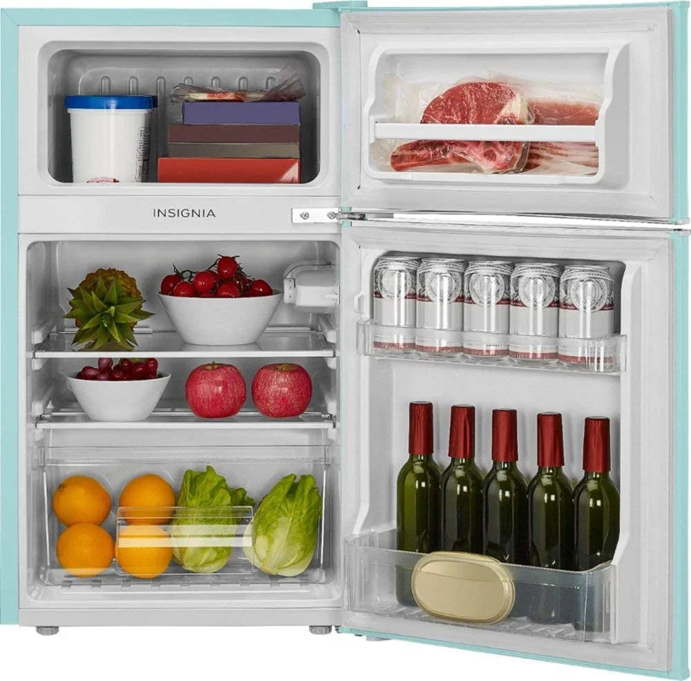 IRMF Retro Mini Fridge With Top Freezer, 3.1 Cu. Ft., Cool Mint - Insignia