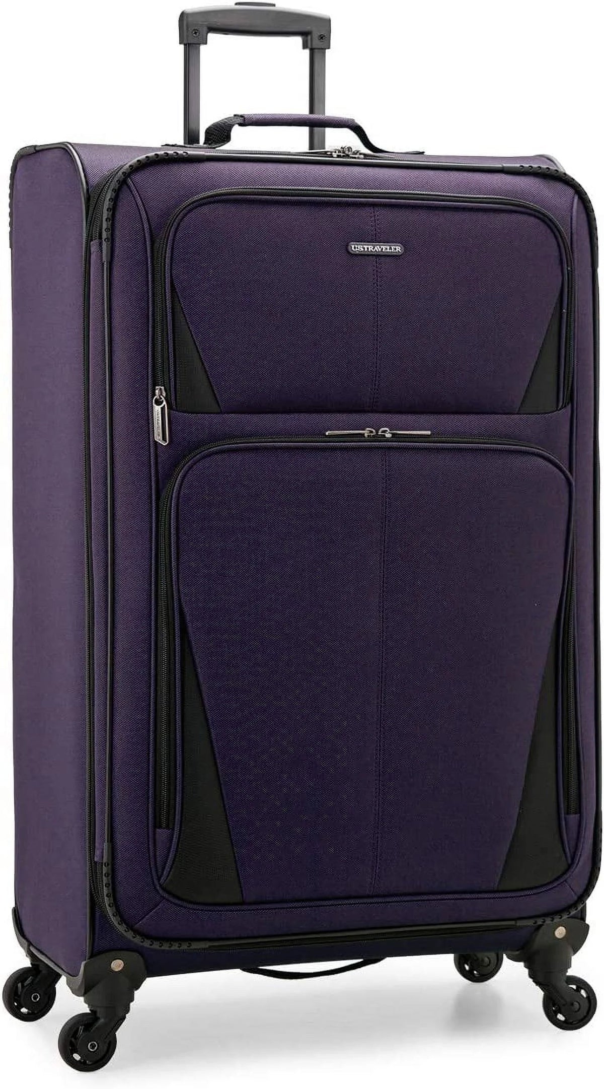 U.S. Traveler Expandable Softside Luggage, Navy, 31in Checked Large - Aviron Bay