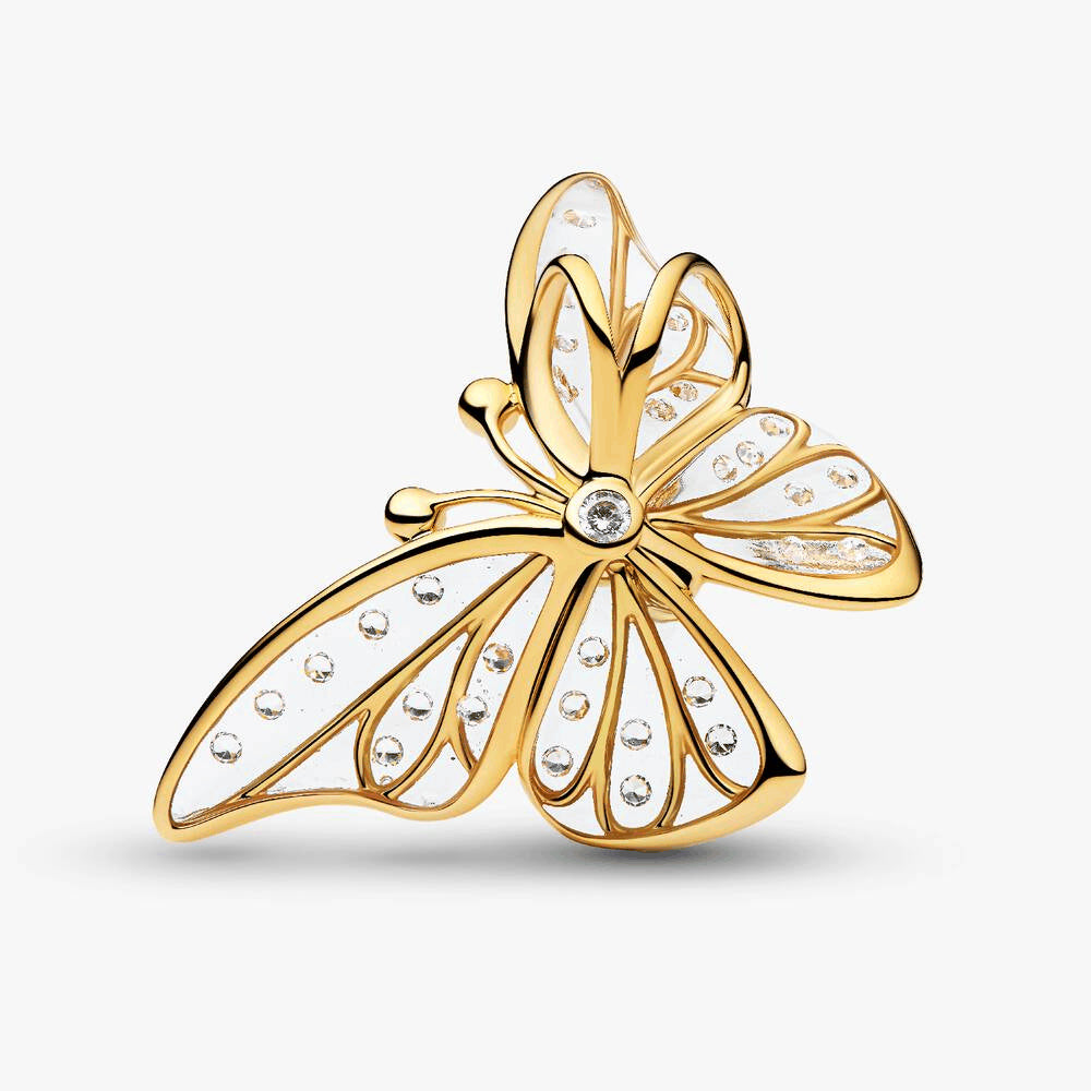 Oversized Butterfly Openwork Charm