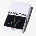 Sparkling Blue Butterfly Jewelry Gift Set