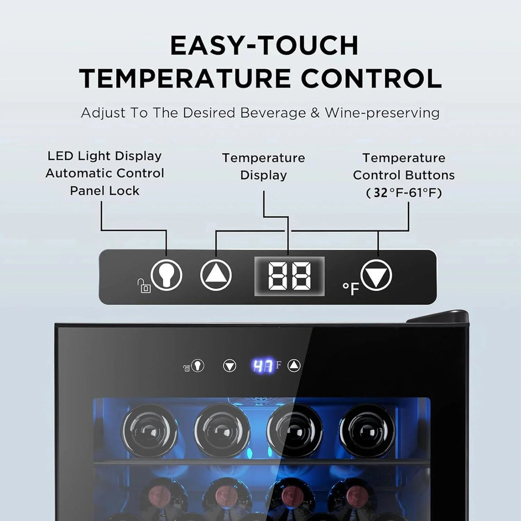 Electactic 3.2 Cu Ft 130 Can Beverage Refrigerator Cooler, Black, 19.29 x 17.32 x 30.79 inches - JC-90