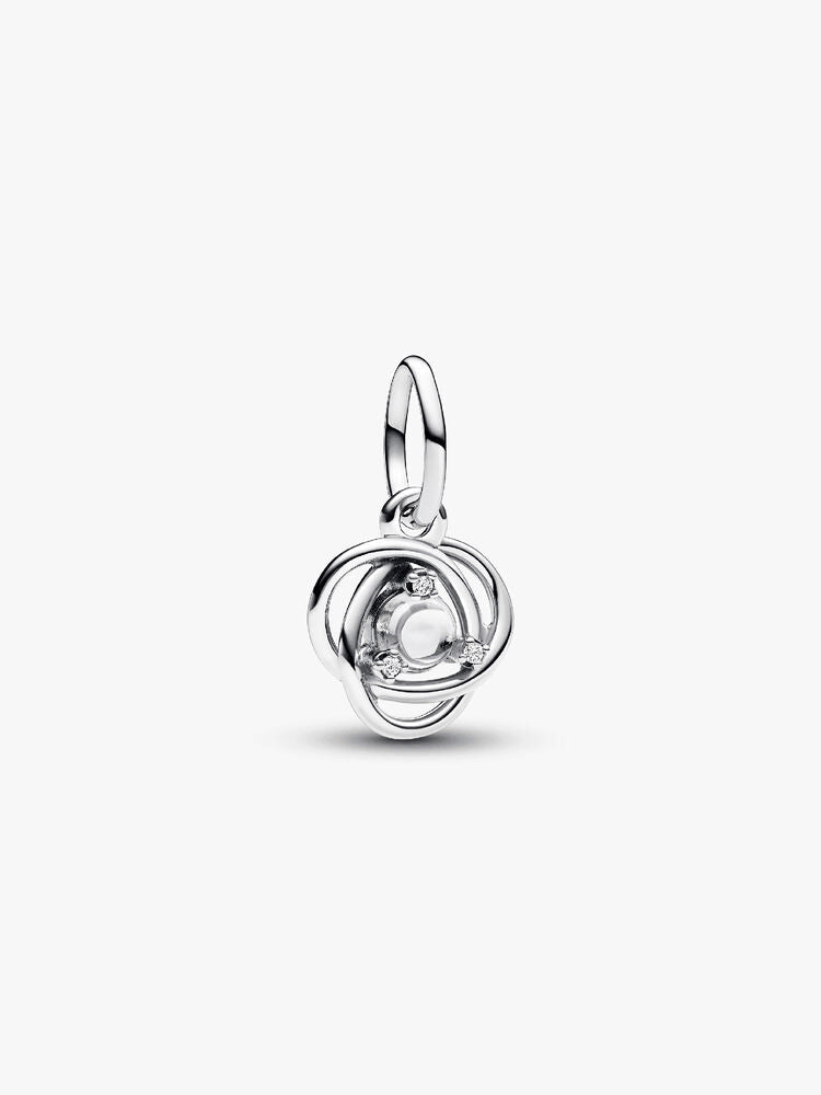 Clear Eternity Circle Dangle Charm