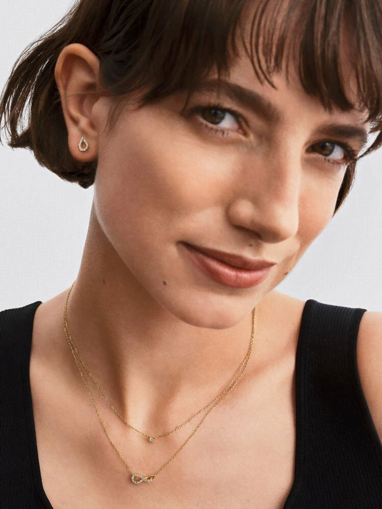 Pandora Infinite Lab-grown Diamond Pavé Pendant Necklace