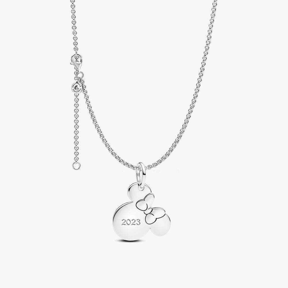 Engravable Minnie Mouse Necklace Set