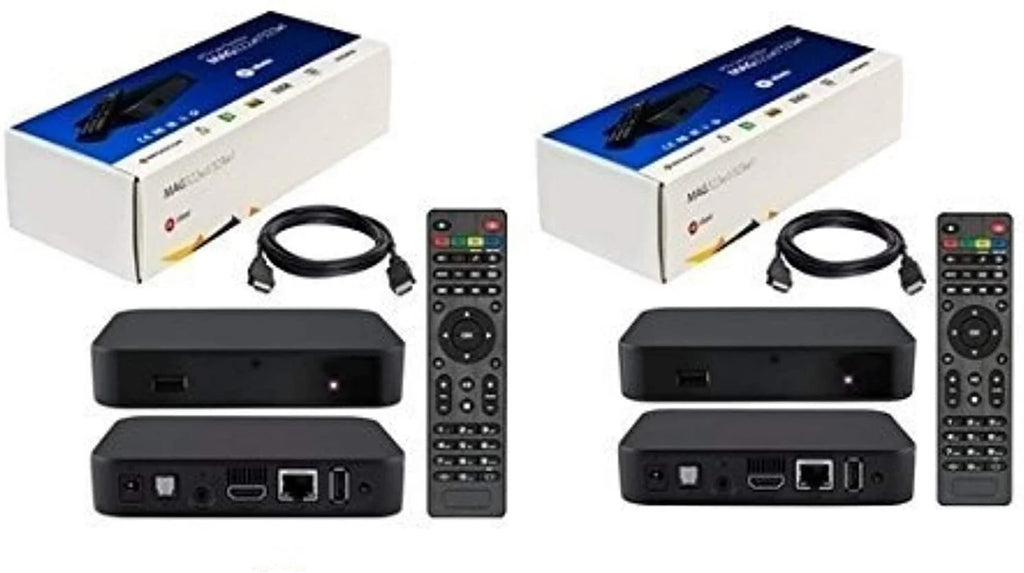 MAG322-W1 IPTV Box Package Of 2 With Built-In WiFi, HDMI Cable, Remote And Power Adapter