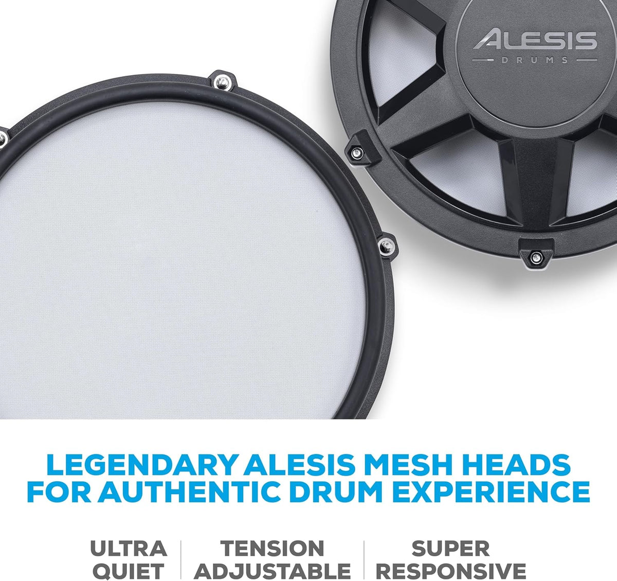 Alesis 8-Piece Electronic Drum Set With Mesh Pads And Bluetooth - Nitro Max