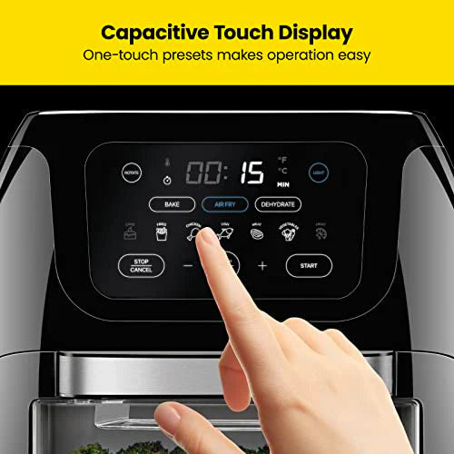 CHEFMAN Multifunctional Digital Air Fryer Rotisserie Dehydrator Convection Oven - 10-Liter