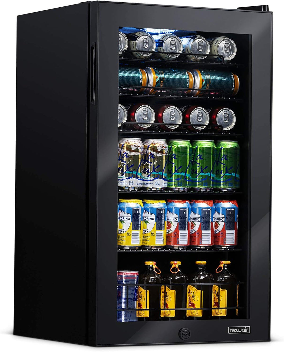 Beverage Refrigerator Cooler, 126 Cans, Right Hinge Glass Door - AB-1200