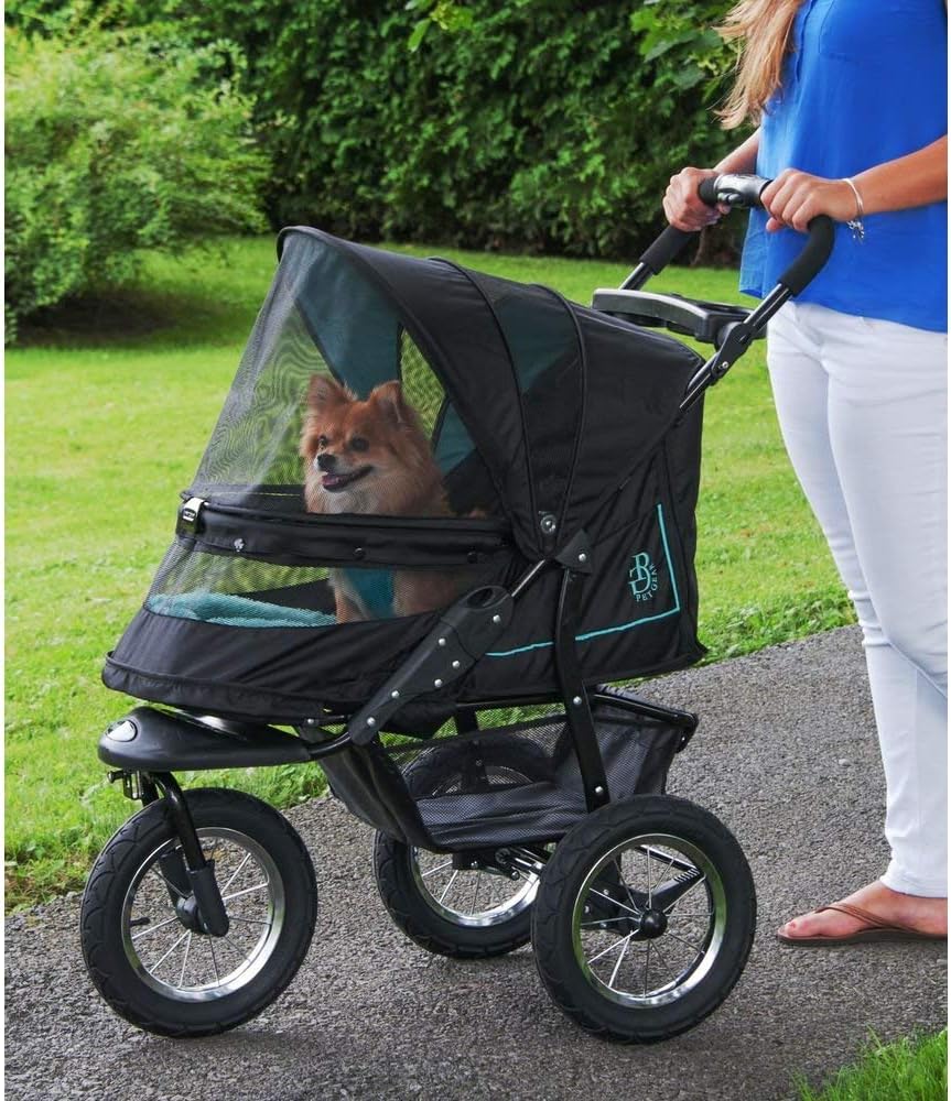 Pet Gear No-Zip Pet Stroller, Skyline, 70 lbs - NV