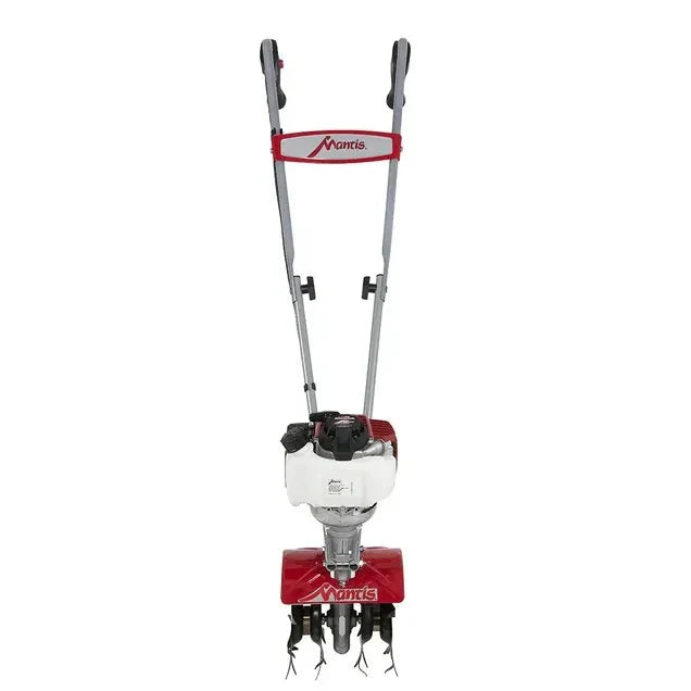 MANTIS Mini Tiller Cultivator 25-cc 9-in Front-Tine Forward-Rotating Red - 7268
