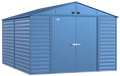 Arrow Select Steel Storage Shed, 10x14, Blue Grey