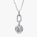 Cherry Blossom Medallion Charm Necklace Set