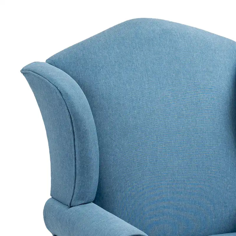 Traditional Wingback Upholstered Accent Chairs, Set of 2, 31 W x 31.8 D x 42.9 H