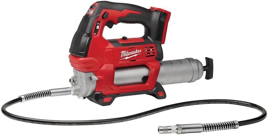 Milwaukee Electric M18 Cordless Dual-Speed Grease Gun, 14 oz, 18 Volts, 4 Feet Hose - M18