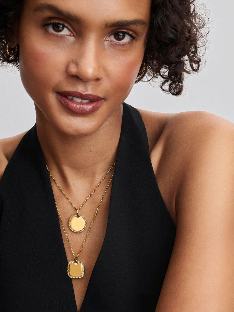 Engravable Round Tag Pendant