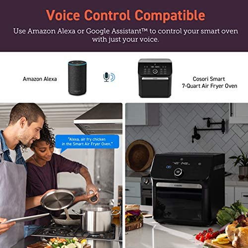 6.8-Qt Air Fryer With Dual Heating And Smart Temperature Control - CAF-P583S-KUS