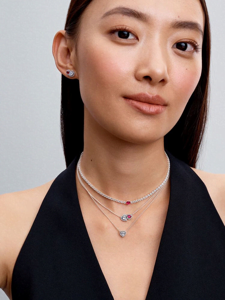 Halo Hearts Stud Earrings