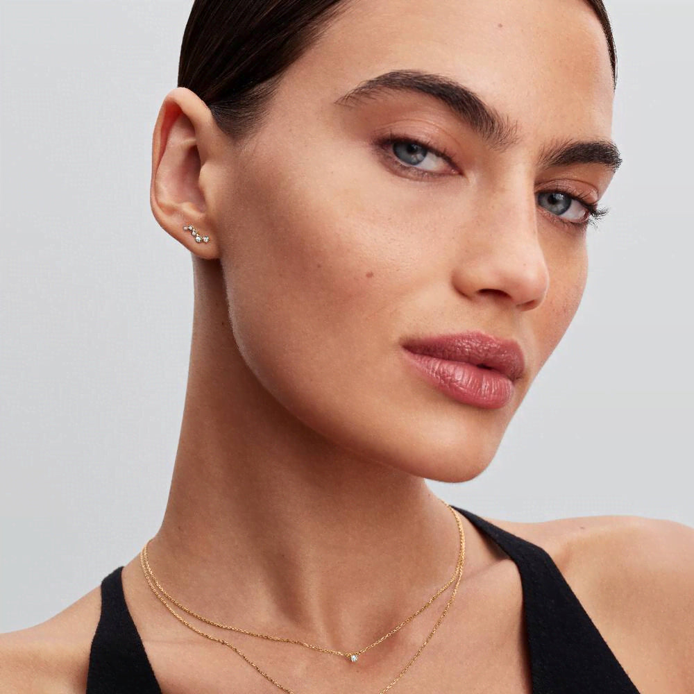 Pandora Era Lab-Grown Diamond Droplet Stud Earrings