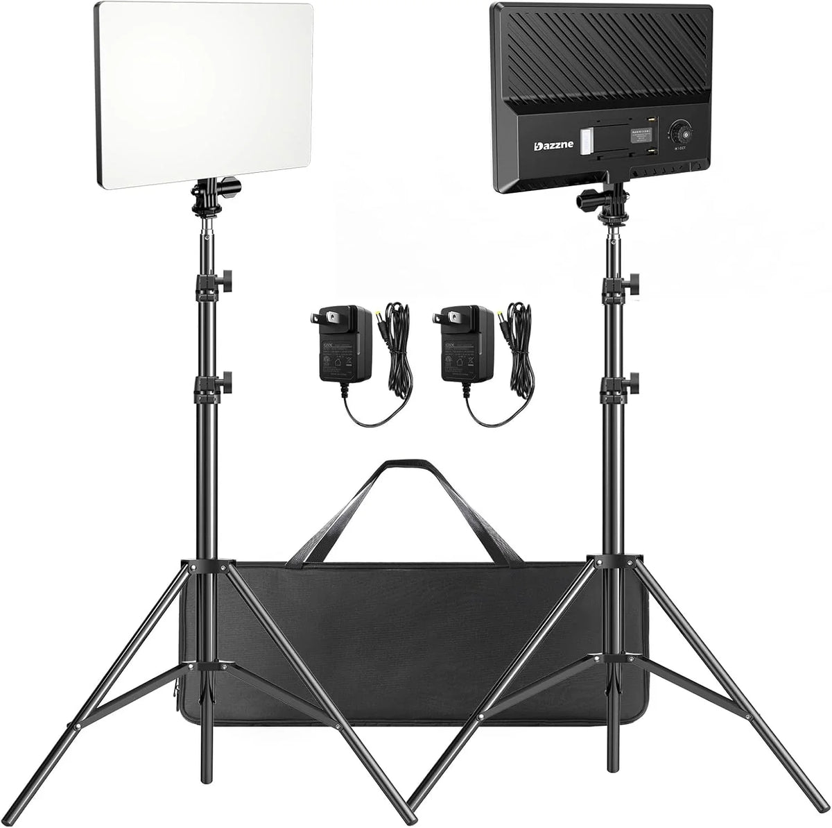 LED Video Light Panels, 15.4 in, 2 Pack, 45W, 3000K-8000K Bi-Color - D50