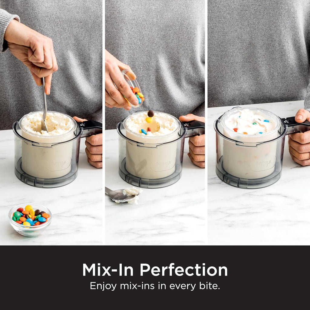 7-in-1 Ice Cream Maker With 2 Pint Containers And Lids - Silver