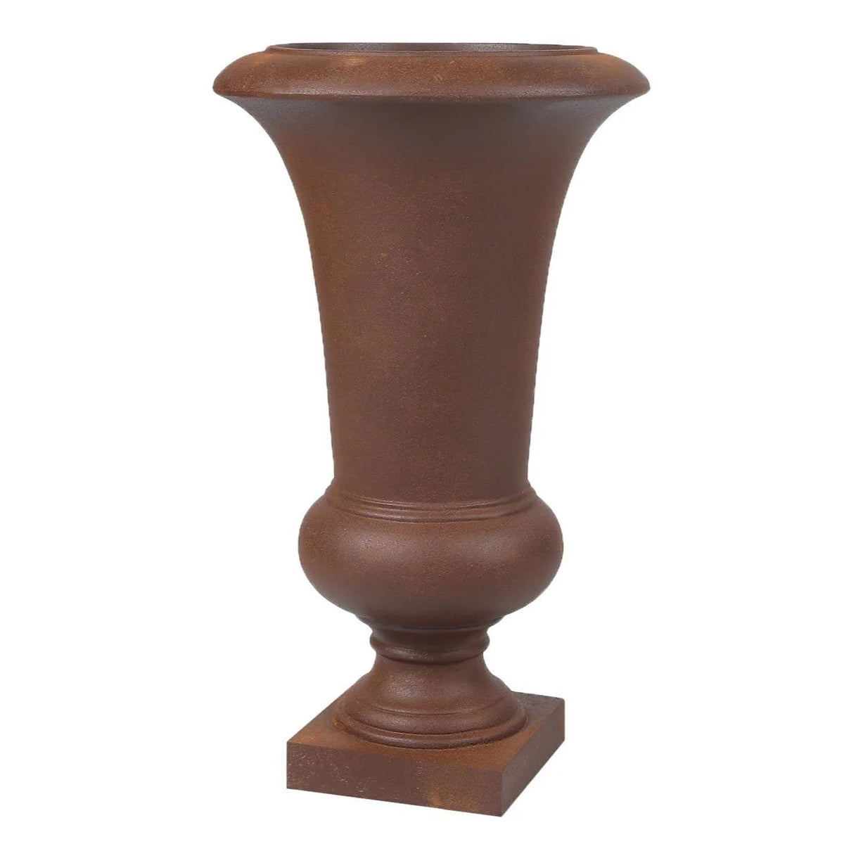 Handmade Fiber Stone Urn Planter Pot, 22.75 in Tall x 13.13 in Diameter