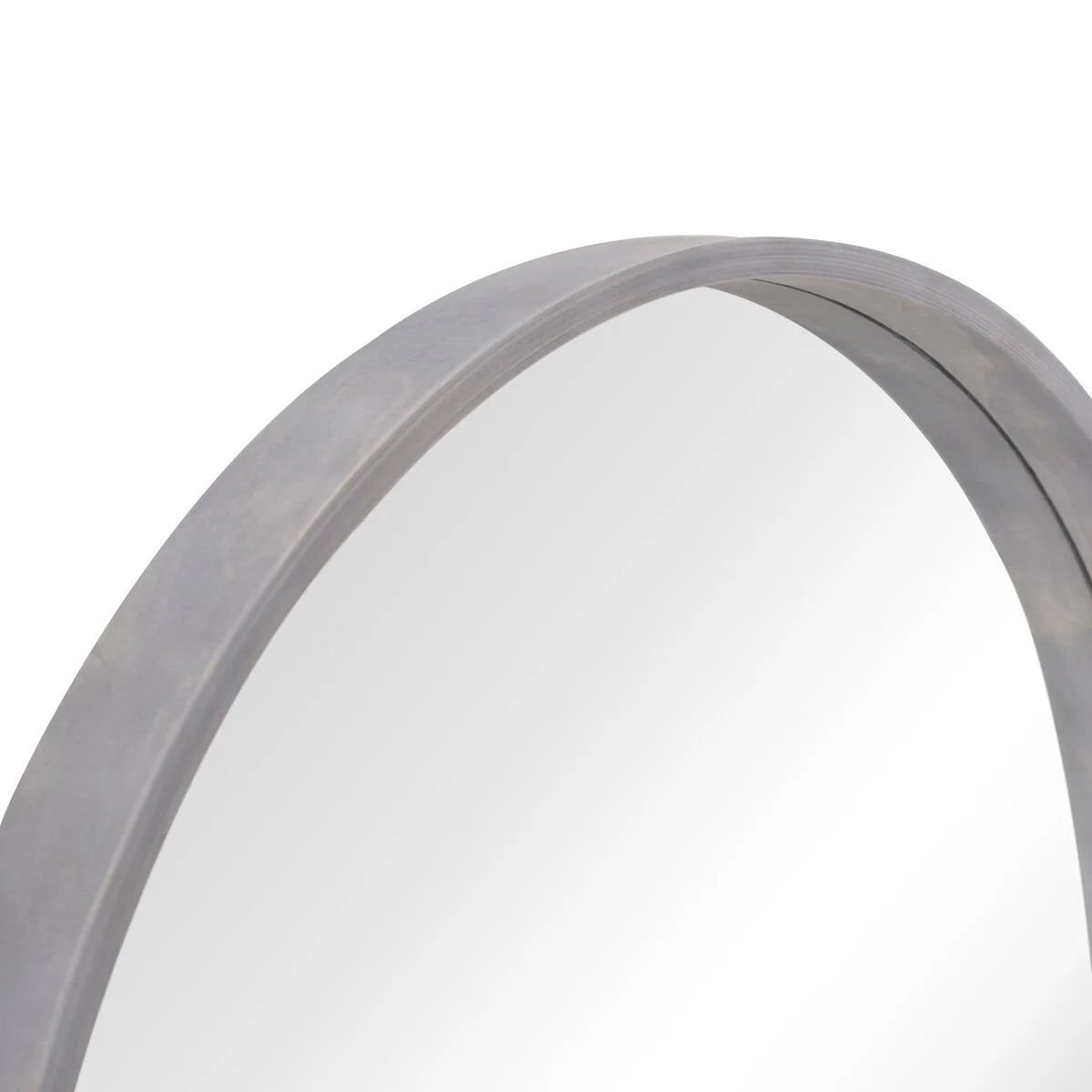 Classic Farmhouse Round Wooden Frame Wall Mirror - 24-inches, 28-inches, 32-inches