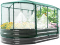 Garden Bed Kit With Self-Watering System And Mesh Cover, Dark Grey, 6x3x1 Ft