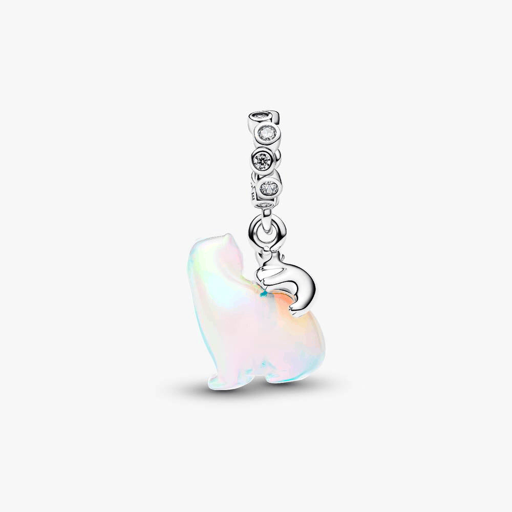 Polar Bear Mother & Cub Dangle Charm
