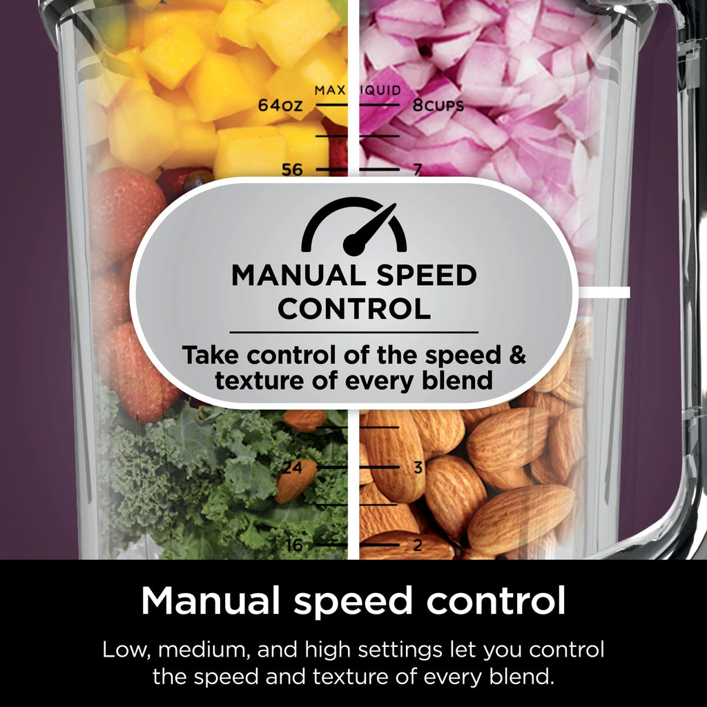 Ninja Detect Kitchen System Power Blender And Processor With BlendSense Technology, 1700 Peak Watt - TB400