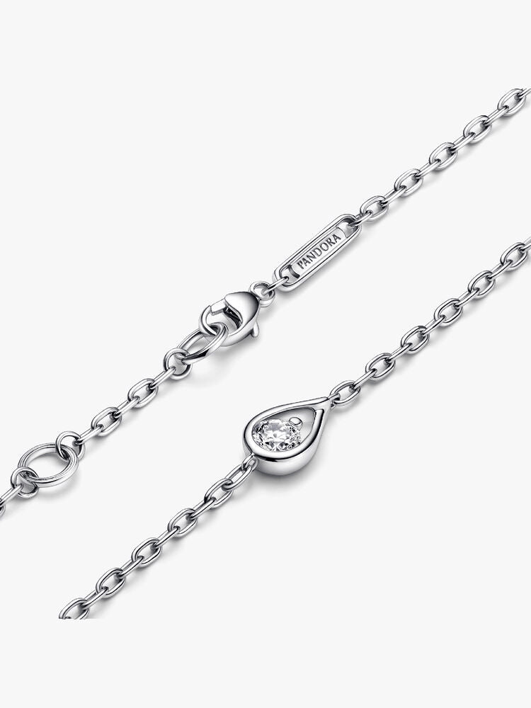 Pandora Infinite Sterling Silver Lab-grown Diamond Chain Bracelet
