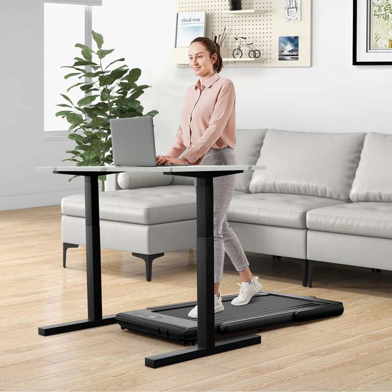 GYMAX 2-in-1 Folding Under Desk Treadmill With Speaker, App And Remote Control - 2.5HP