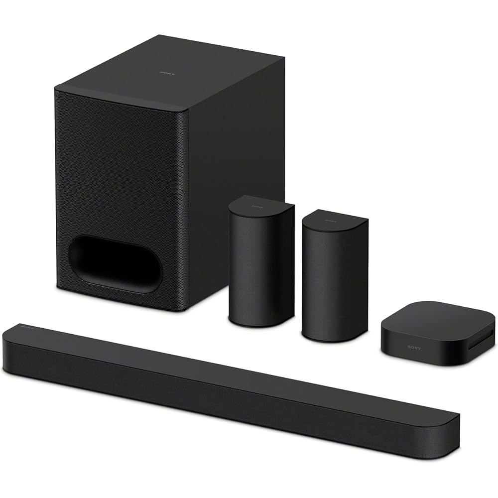 Sony BRAVIA Theater System 6 5.1ch Home Theater System With Soundbar, Subwoofer And Rear Speakers - HT-S60