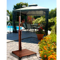 Stainless Steel Freestanding Outdoor Shower With Duckboard, 94.5 in H