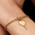 Engravable Heart Key Pendant