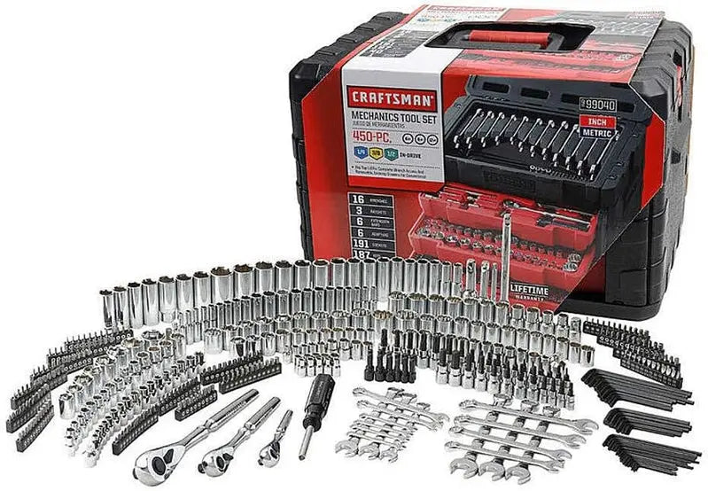 Craftsman Professional Mechanics Tool Set, 450-Piece, Black
