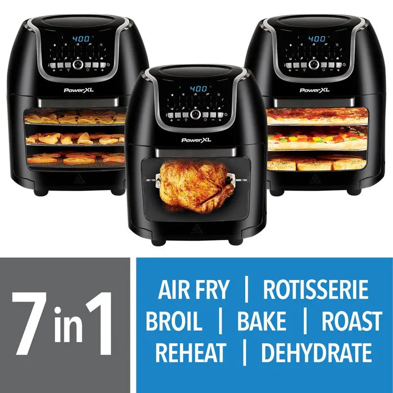 PowerXL Vortex Air Fryer Pro Plus 10 Quart Black 1700 Watts