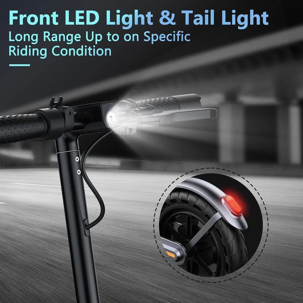 Electric Scooter 350W/500W Motor, 8.5/10 Solid Tires, 19/22 Mph, 28/21/12 Miles Range