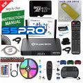 Generic S 5 Streaming Device 4K Black - Android 12, 4G RAM, 32G ROM, Voice Control, Wi-Fi, Bluetooth, HDMI, LED Strip