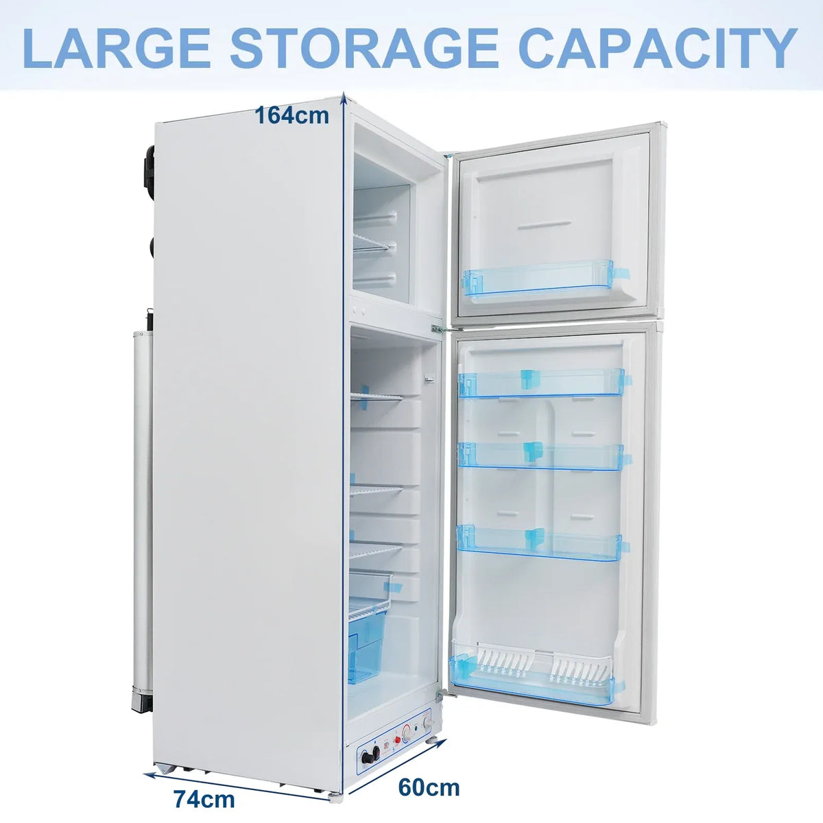 Propane Refrigerator And Freezer 9.4 Cu. Ft. For RVs And Campers