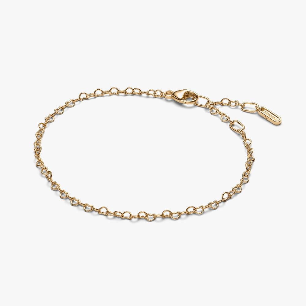 Pandora Era Linked Hearts Chain Bracelet