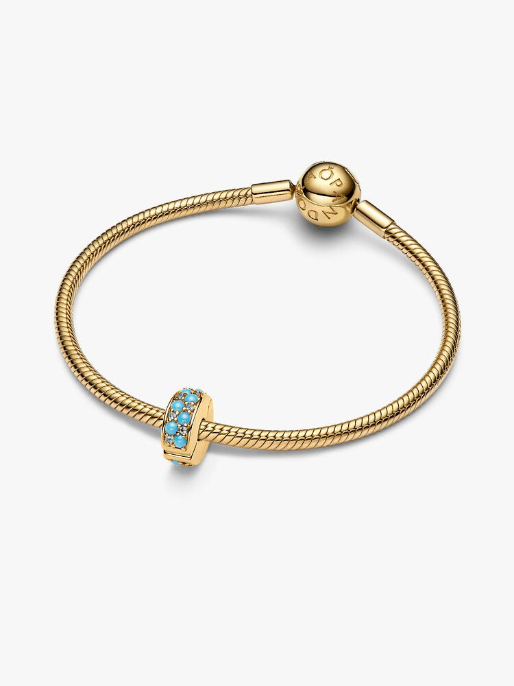 Aqua Blue Clip Charm