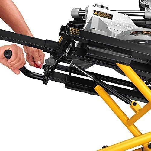DEWALT Rolling Miter Saw Stand With Wheels, Yellow, 300 lb - DWX726