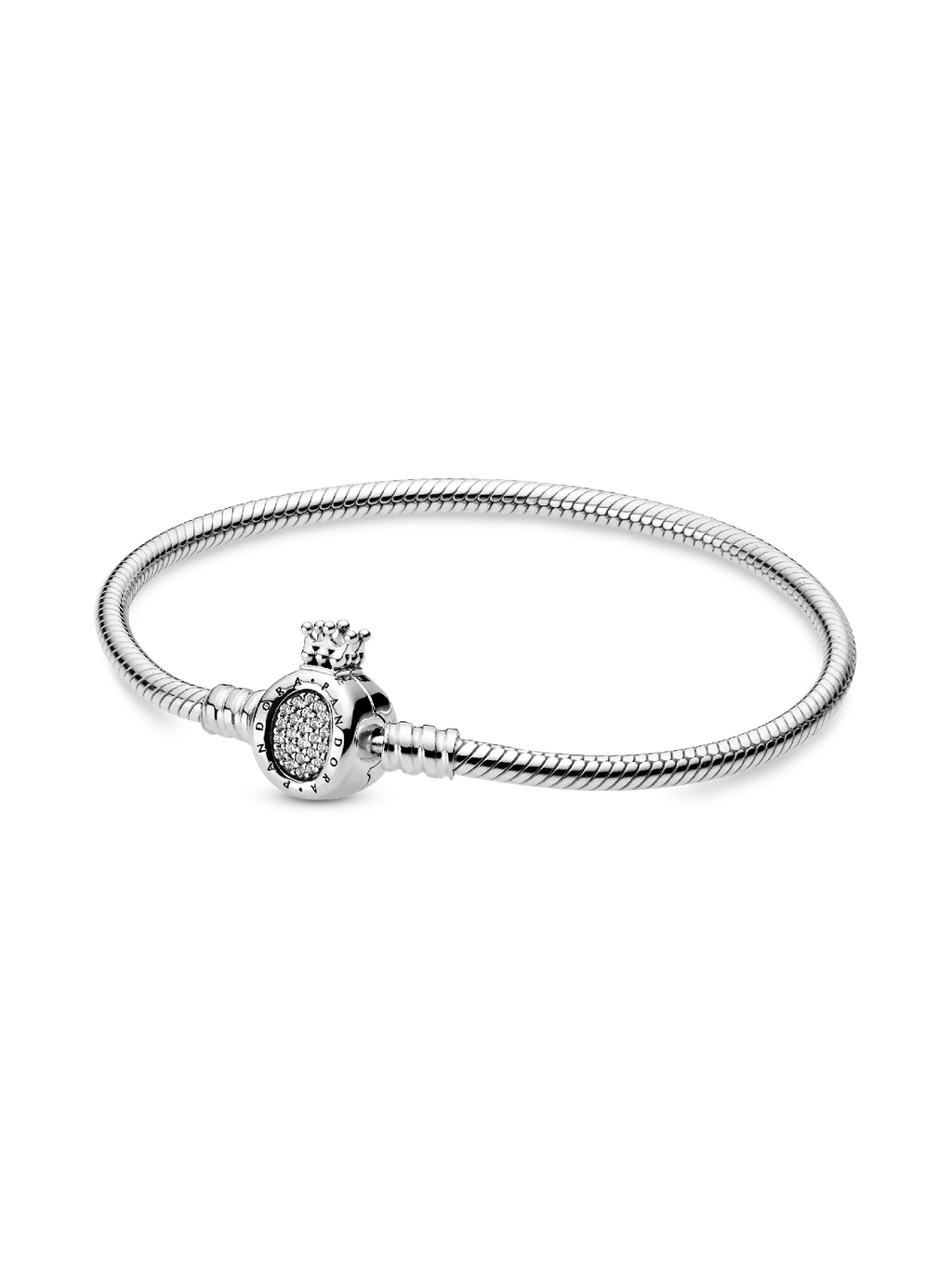 FINAL SALE - Pandora Moments Crown O Clasp Snake Chain Bracelet
